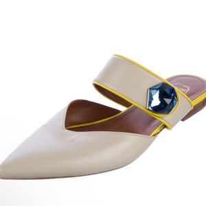 Malone Souliers Crystal Leather Mules